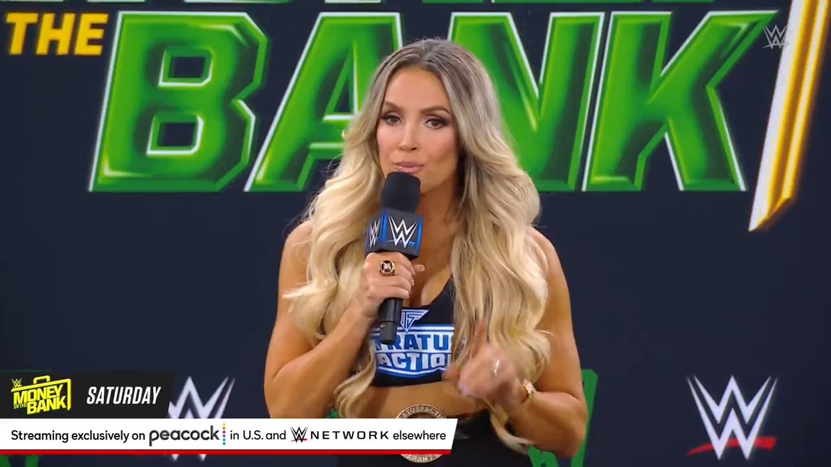 Thank You Trish 🙌 Our host for #MITB, Trish Stratus, is here!