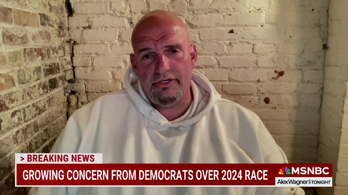 "He may not have to be our dream candidate... when you consider what the alternative is, just lean in and deliver a second term for Joe Biden." WATCH: Sen. John Fetterman's message to Democrats and others questioning President Biden.