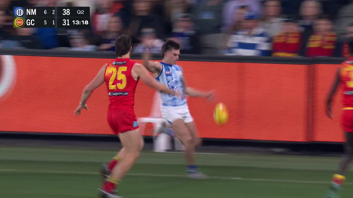 "That was Boomer Harvey like." 💨 Colby McKercher's top speed is QUICK. #AFLNorthSuns