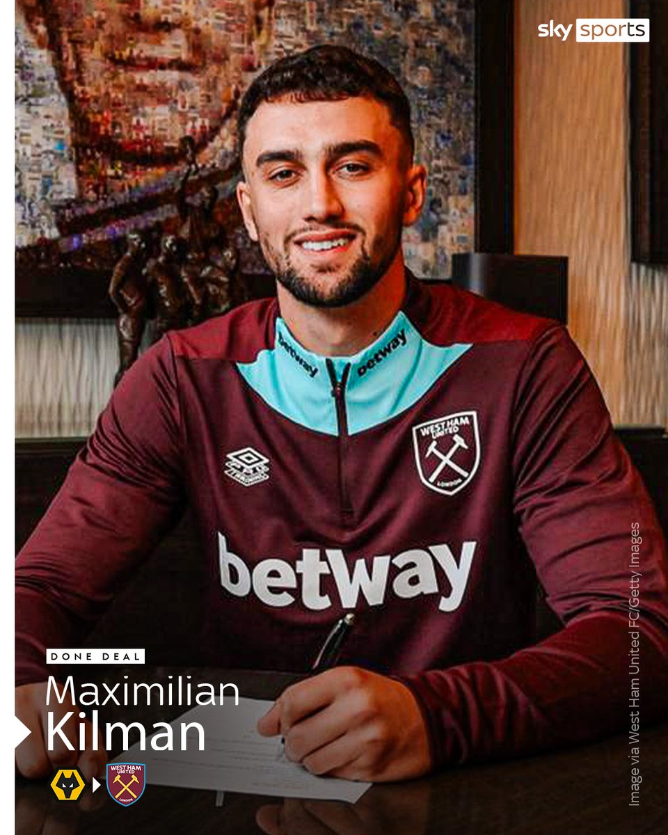 BREAKING: West Ham sign Max Kilman from Wolves for £40m 🚨