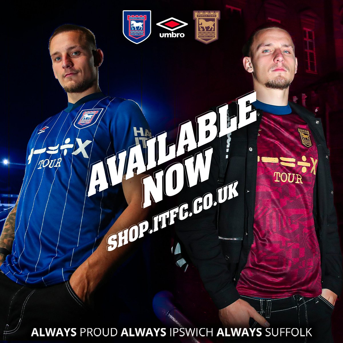Your 2024/25 @Umbro home and away shirts. 👕