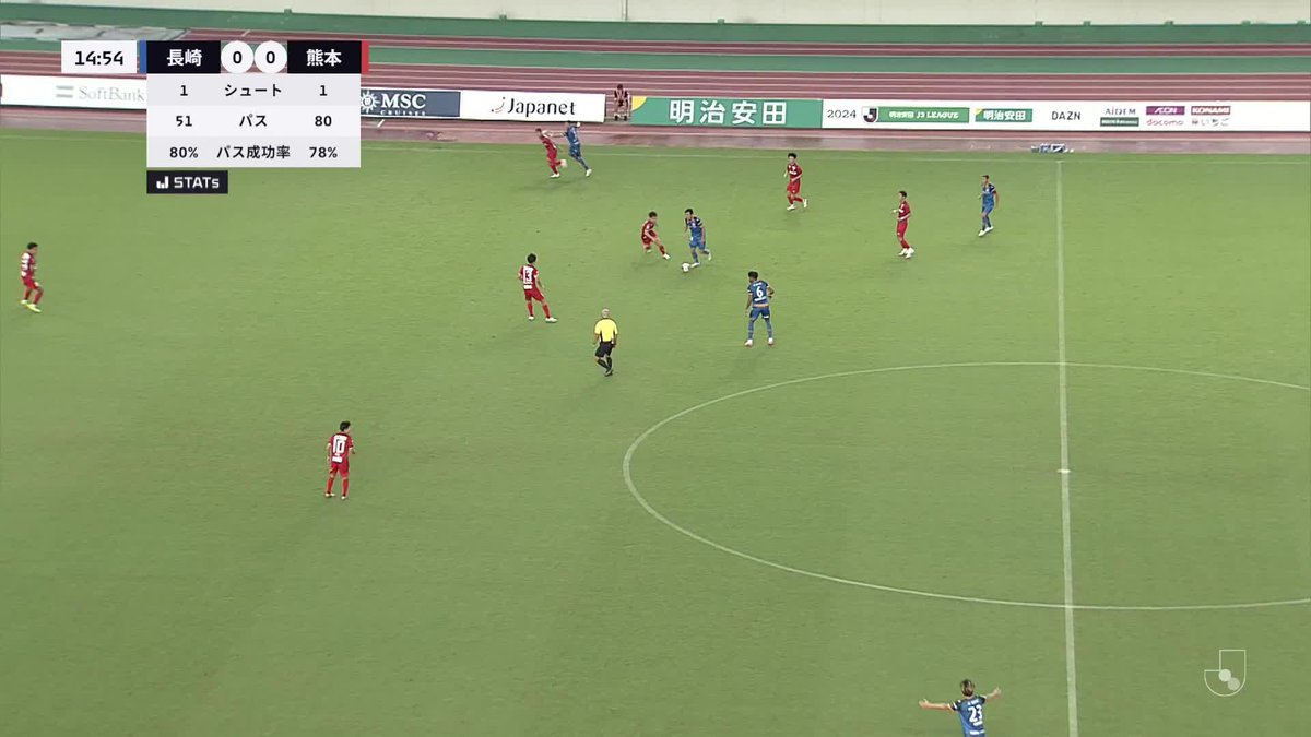 🔷🔶 𝙏𝙊𝘿𝘼𝙔'𝙎 𝙂𝙊𝘼𝙇⚽️✔️ ／ 試合を動かす値千金の先制弾💥⚽️ ＼ 左サイドを起点に流れるパスワークから #加藤大 選手が右足を振り抜き先制に成功!!🔷🔶 #vvaren #Jリーグ #長崎熊本