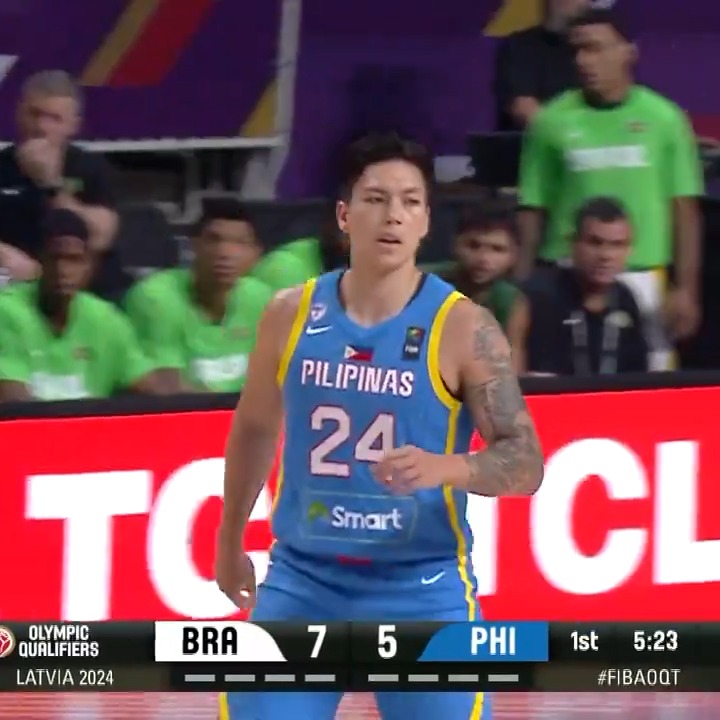 Dwight Ramos goes to work early! ๐คซ #FIBAOQT ๐บ ๐ป