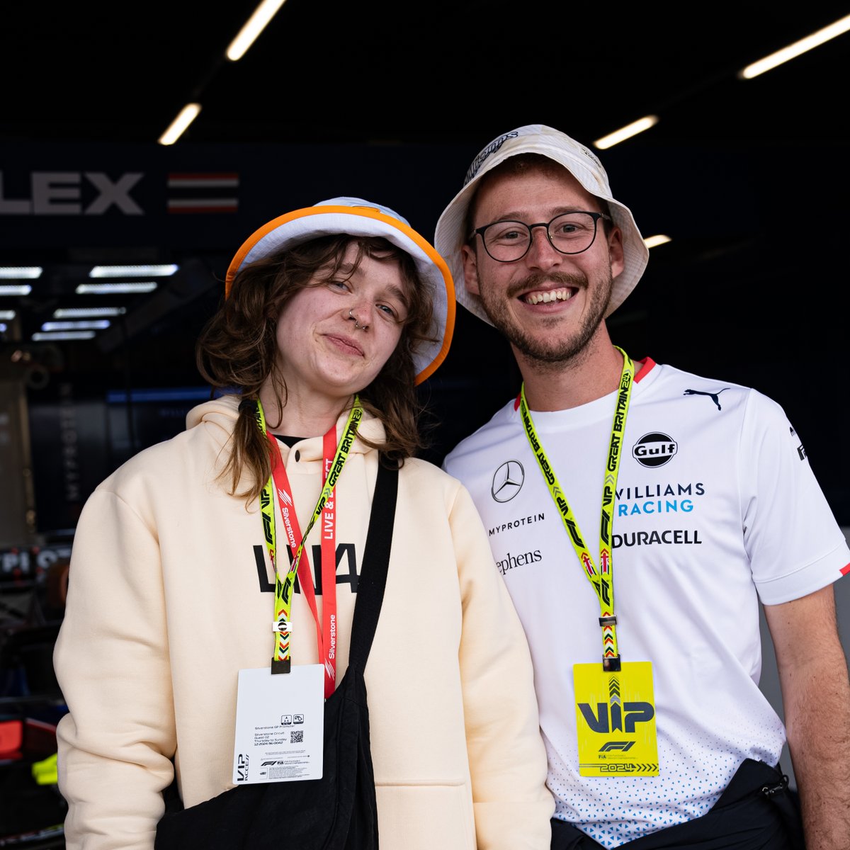 Lifelong memories made with 🥰 These four lucky fans were given garage tours on a day they'll never forget! #BritishGP