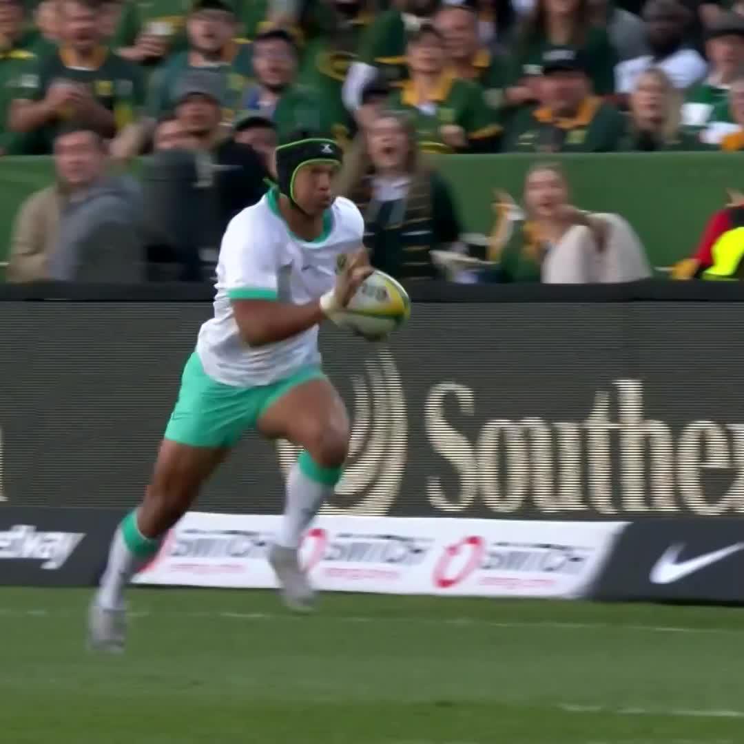 Kurt-Lee Arendse’s step is a work of art 🤩 📺 Stream #RSAvIRE live: | #Springboks