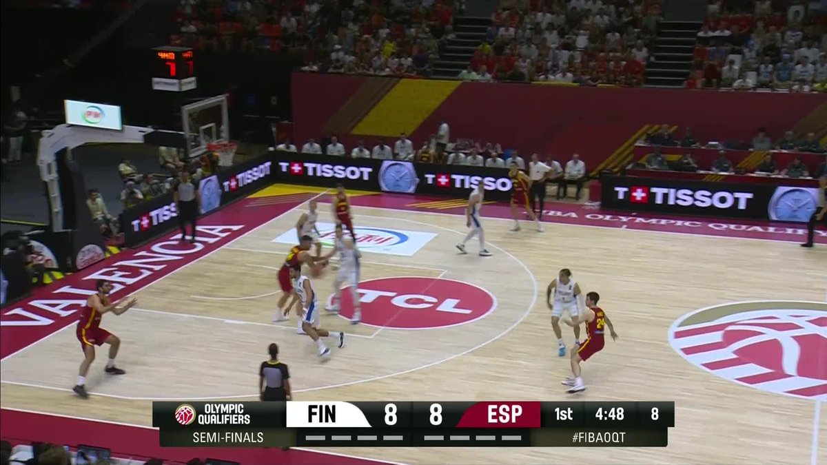 FINTA, MARCA LOS PASOS, MACHACA 😤😤 Santi Aldama #FIBAOQT