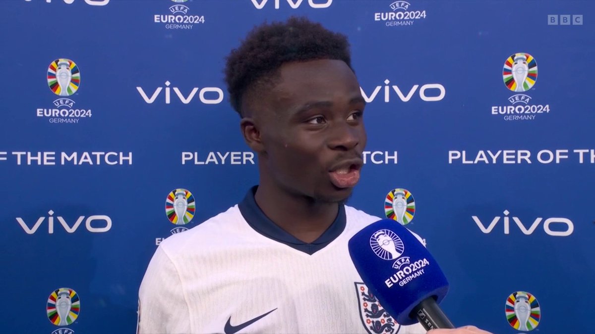 🗣️ "I used it to make me stronger." Bukayo Saka ❤️ #BBCEuros #Euro2024 #ENGSUI