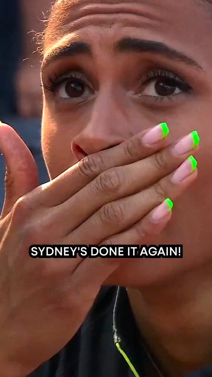 Goosebumps. This video of Sydney McLaughlin-Levrone's world record has me ready to run through a brick wall!!