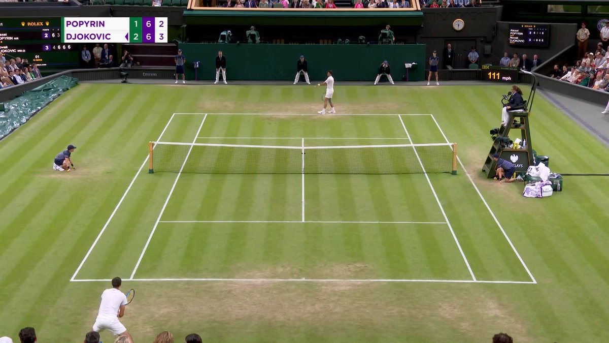 Stefan Djokovic imitating dad's smash is too cute ☺️ #Wimbledon | Novak Djokovic