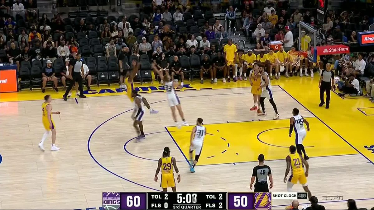 Bronny pulls up for the bucket! #NBASummer