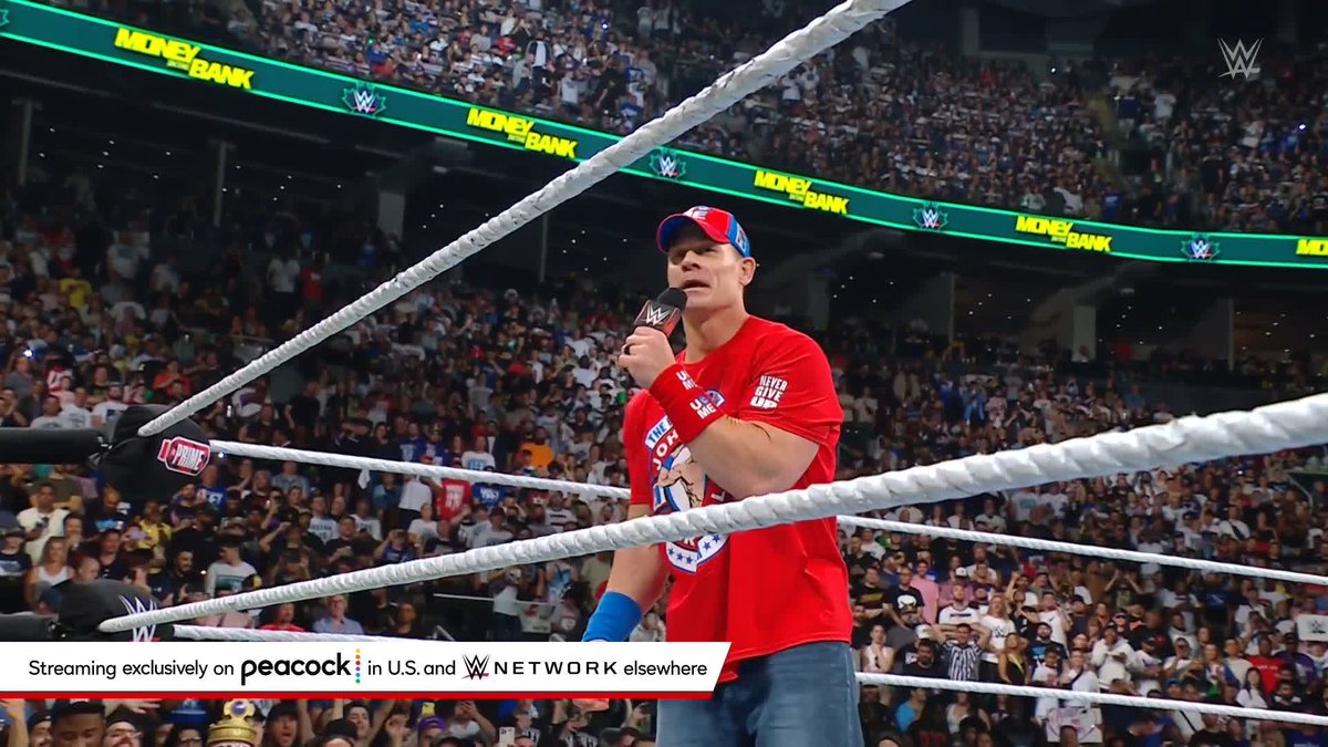 BREAKING NEWS: John Cena announced at #MITB he will retire from in-ring competition in 2025. #ThankYouCena