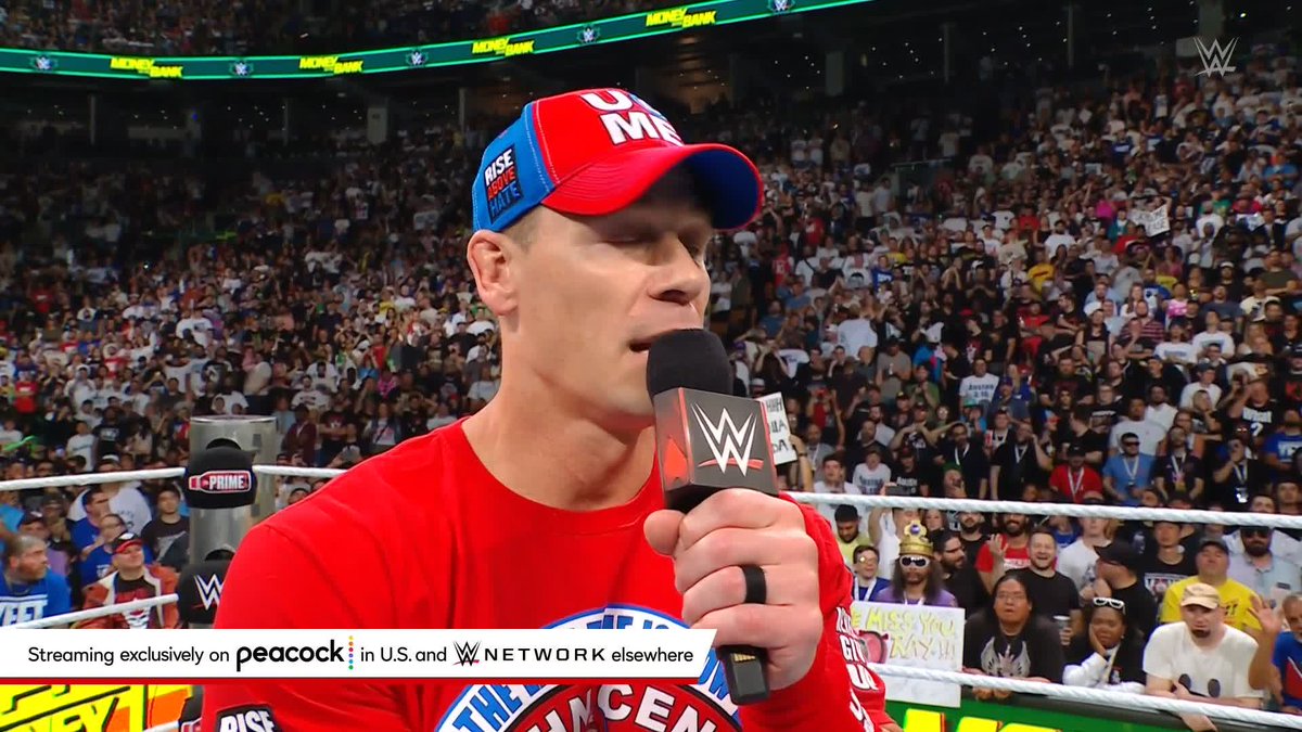 ÚLTIMAS NOTICIAS: John Cena anunció en #MITB que se retirará del ring en 2025. 💔 #GraciasCena