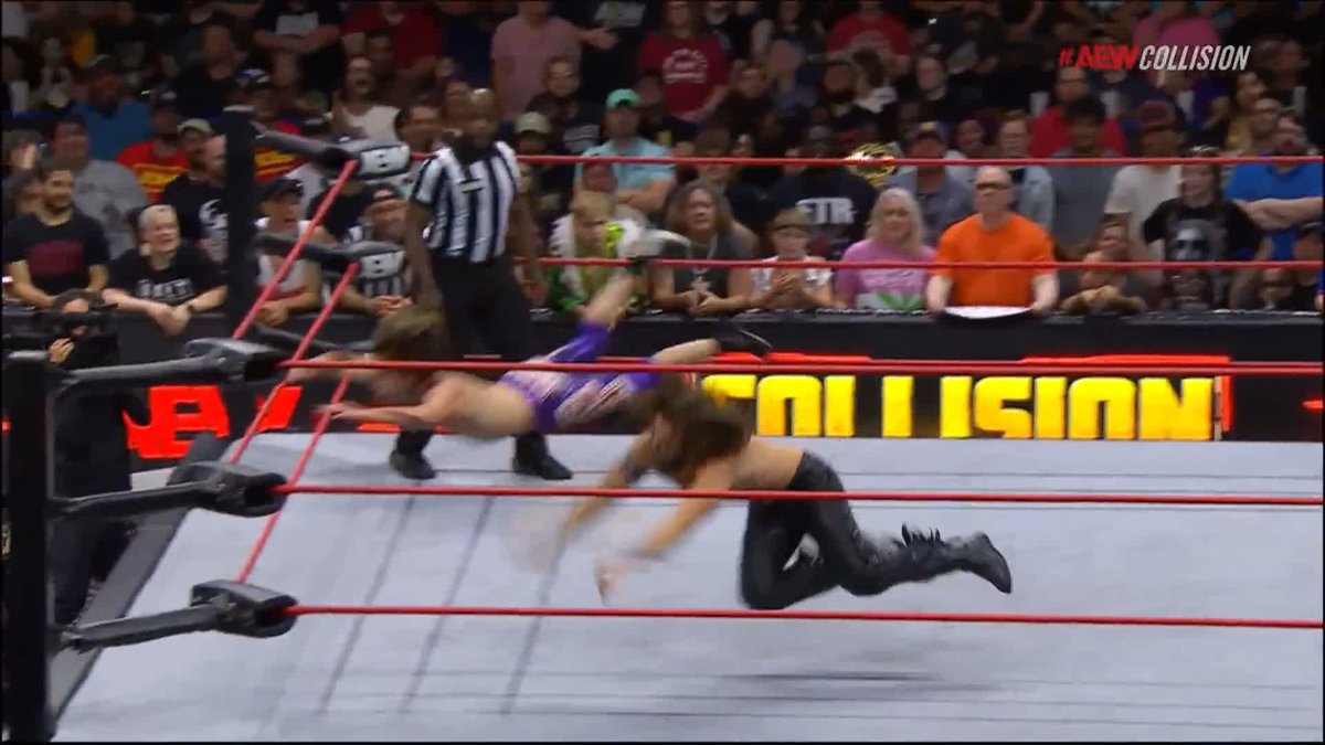 Like a dart into the middle turnbuckle! Watch #AEWCollision LIVE on TNT! Jack Perry | Mr. Fun Size