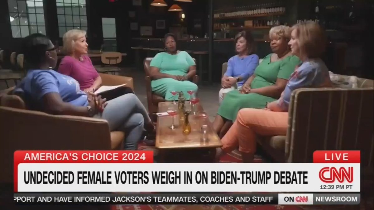 Q: Who do you think was more truthful at the debate? Undecided Georgia voters: Biden was more truthful. Trump said over 30 lies Q: Who do you trust more to run this country? Voters: Of course, it would be Biden. There was a lack of care for the American people from Trump. I feel like if you're going to be our president again, you have to represent all of us and be inclusive and that was not there from Trump. Biden is just a better human being