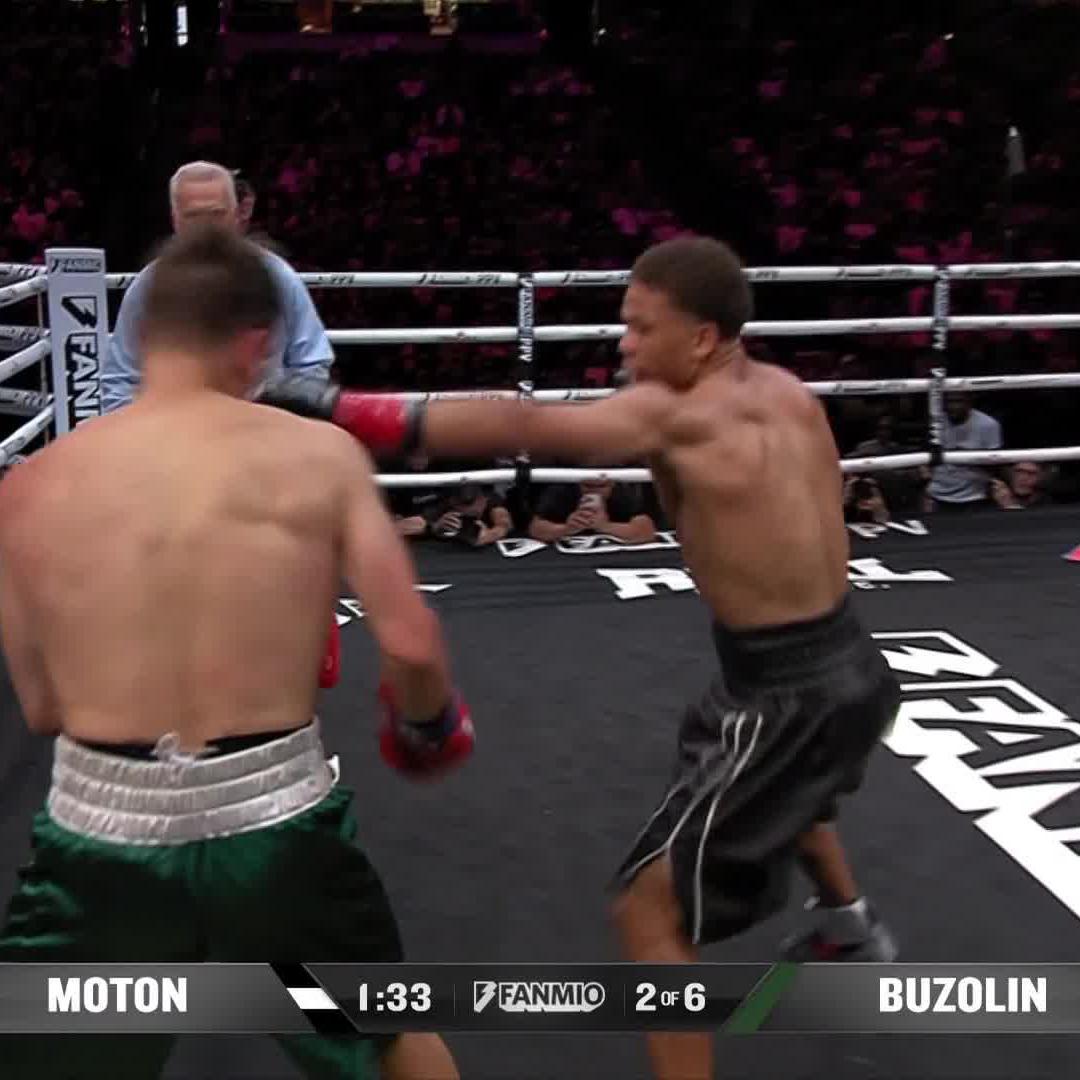 He's 18 with grown man strength Curmel Moton dropped a man twice his age in the 2nd round. Watch #DiazMasvidal LIVE on DAZN, Tonight 🥊