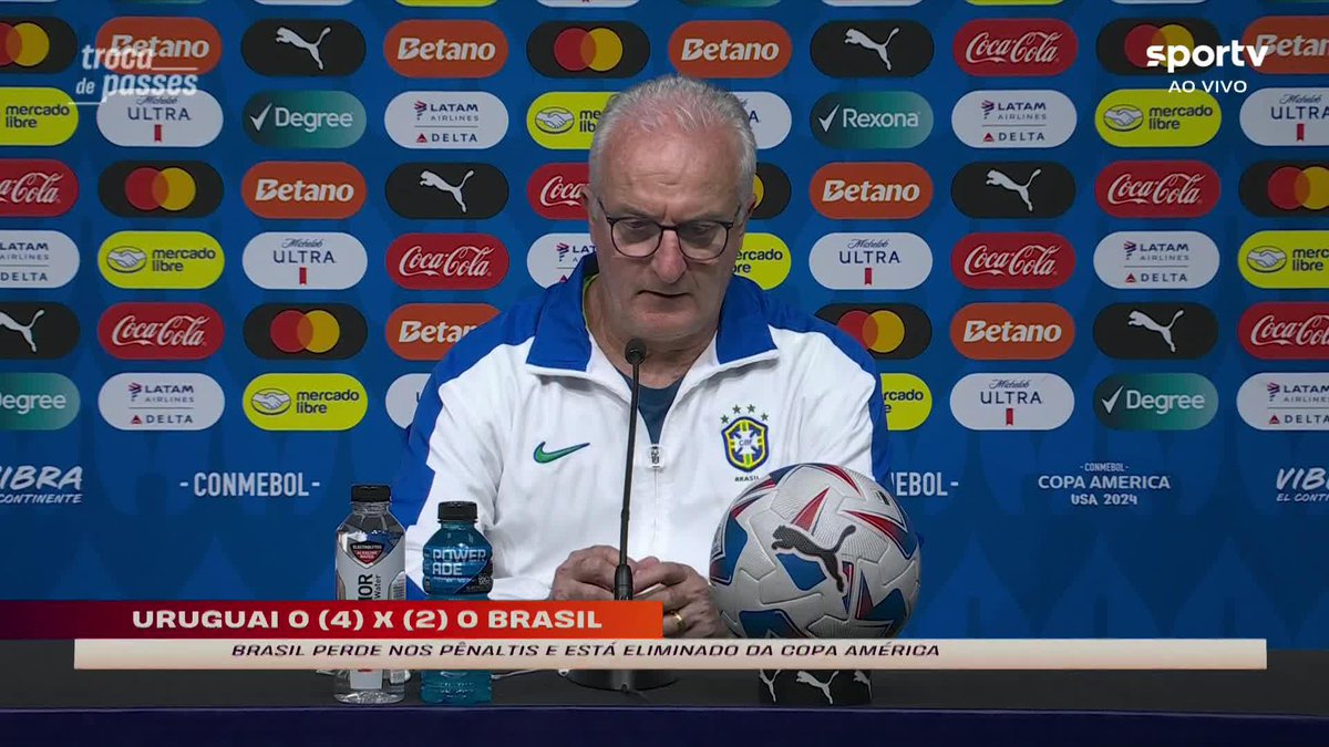 "Houve entrega e espírito de luta. Foi uma equipe valente" Concorda com Dorival Jr. sobre a seleção brasileira após a eliminação para o Uruguai?