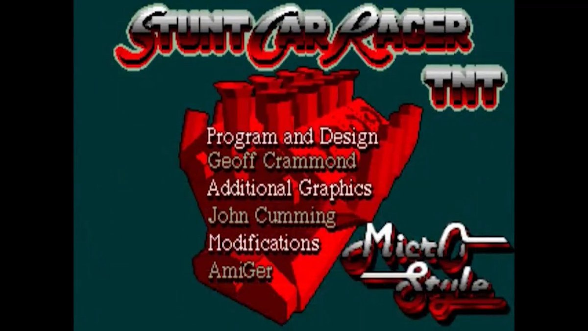 Did you play Stunt Car Racer TNT, Commodore Amiga.