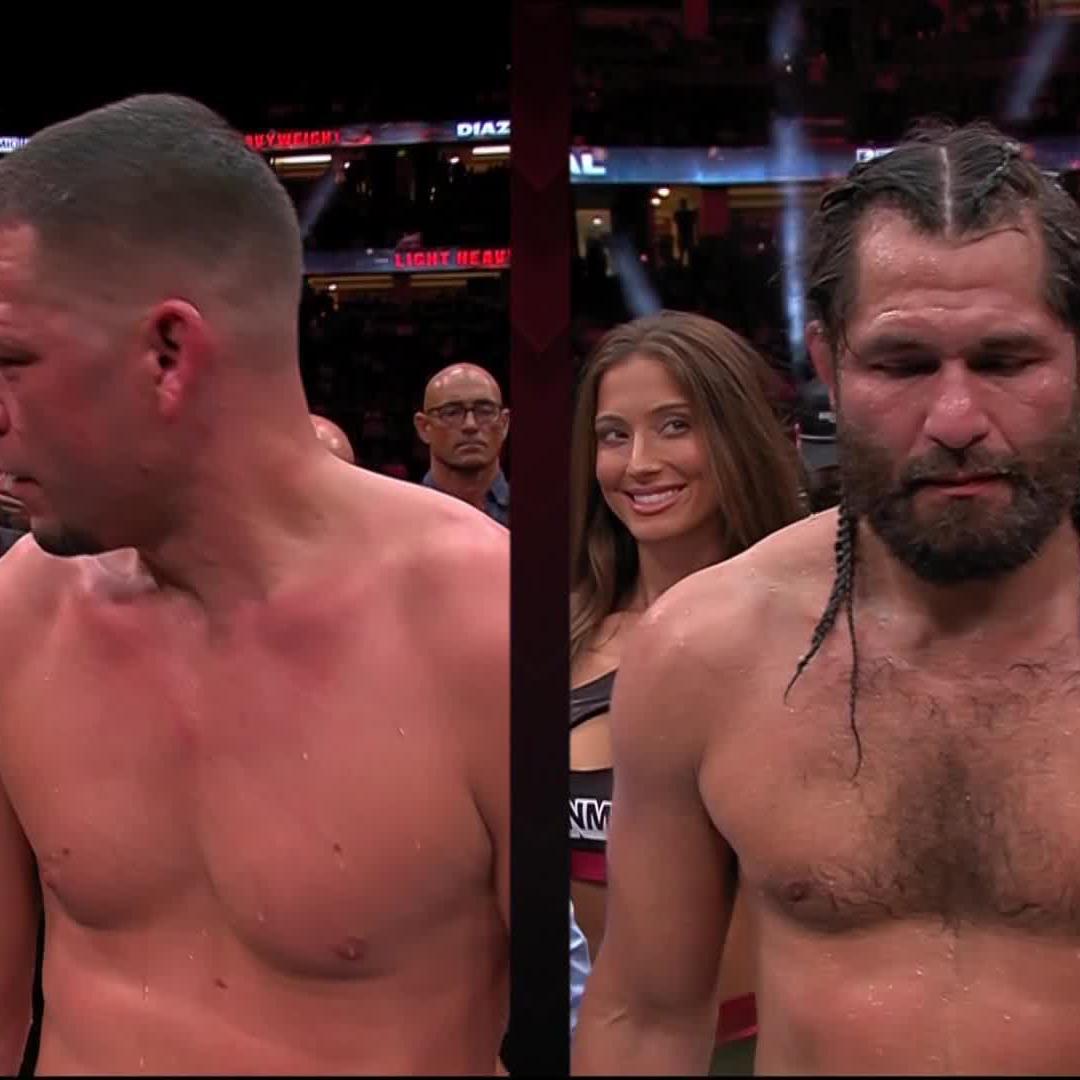 The 209 is feeling fine 🔥🥊 Nate Diaz gets the win over Jorge Masvidal via decision. #DiazMasvidal