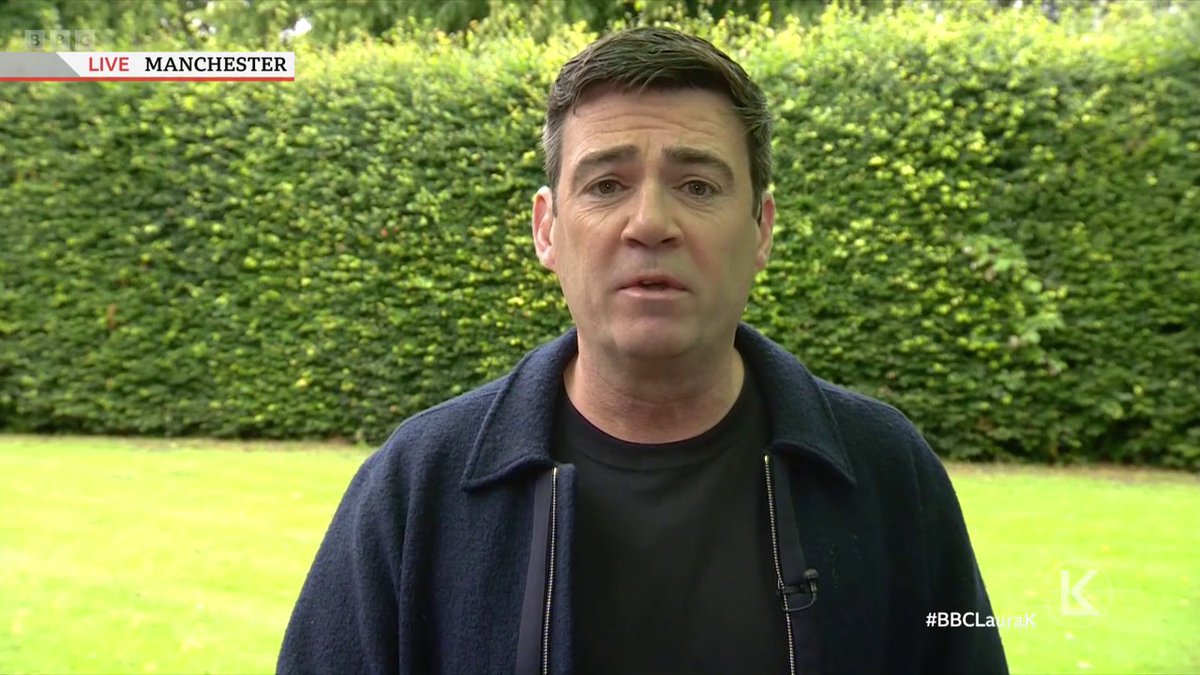 “I will say to Keir… commit early to the Northern Powerhouse” Manchester Mayor Andy Burnham says the government should back his plan for how to build a new Manchester-Liverpool railway and that he wants to work with them to build more homes #BBCLauraK