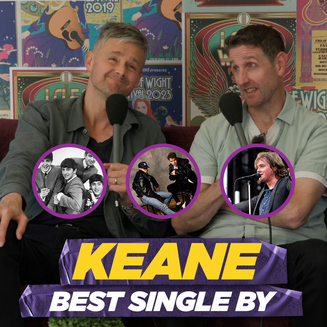 Tom and Richard from Keane take on #BestSingleBy... 💿 Keane 💿 Oasis 💿 The Beatles 💿 Pet Shop Boys Listen back to Keane at the Isle of Wight Festival in the Rayo app! 🎶