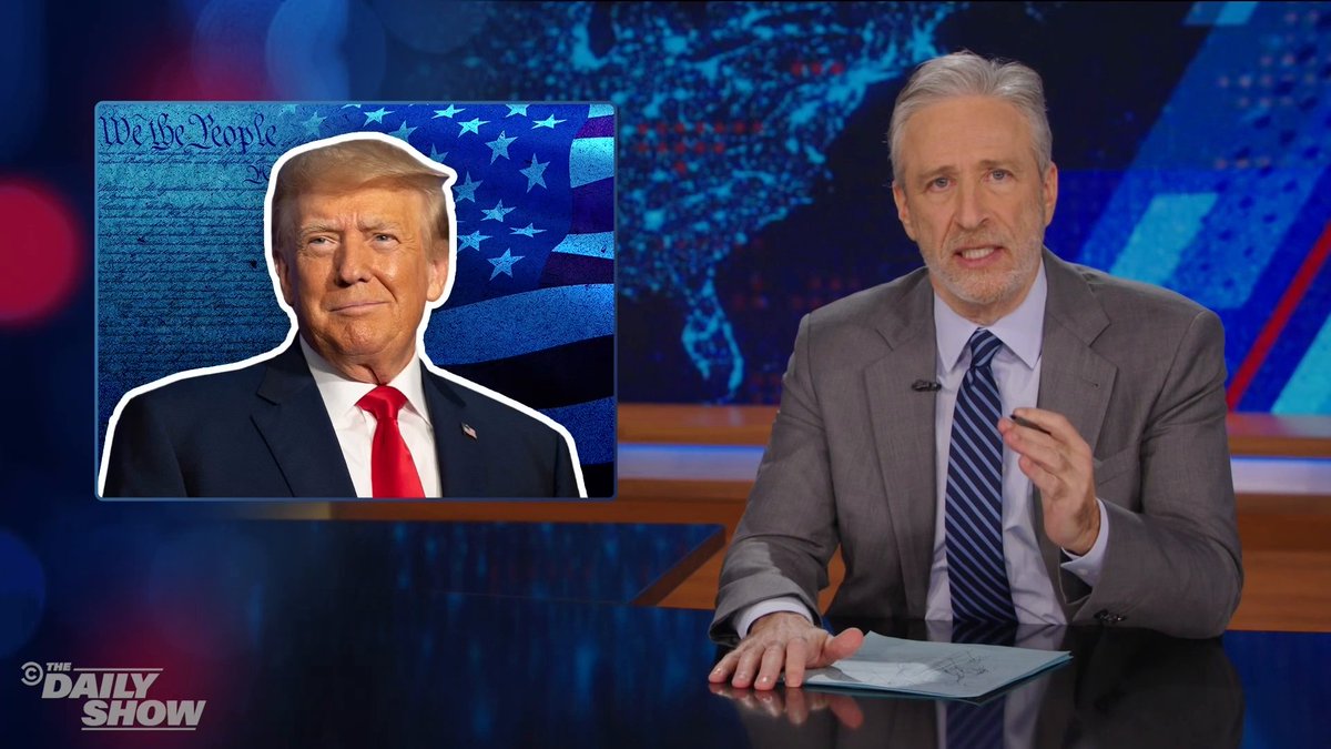 "If you wanna love Trump, love him, but just stop framing it as patriotism." -Jon Stewart