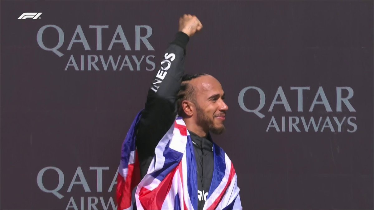 That feeling hearing the British National anthem for Lewis Hamilton at Silverstone 🔊🥺🏆