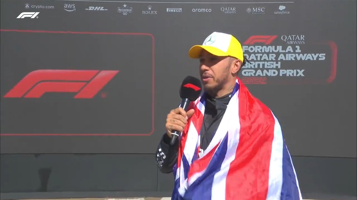 The emotions flood out 🥹 #F1 #BritishGP Lewis Hamilton