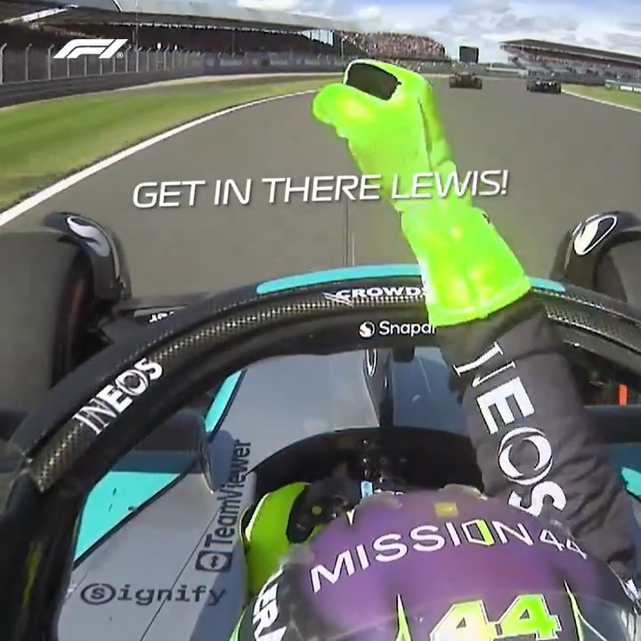 The moment of victory! 🏆 Incredible scenes at Silverstone 🇬🇧 #F1 #BritishGP Lewis Hamilton