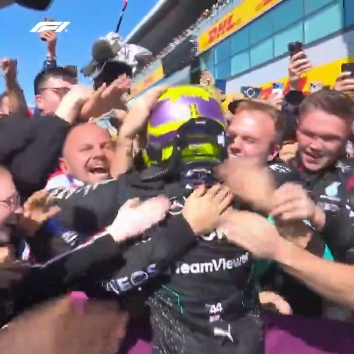 Wonderful scenes in parc ferme 🤩 #F1 #BritishGP Mercedes-AMG PETRONAS F1 Team