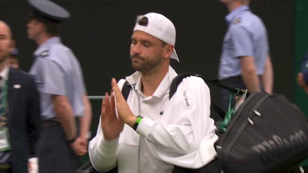 We will see you back on the court very soon, Grigor 🫶 #Wimbledon