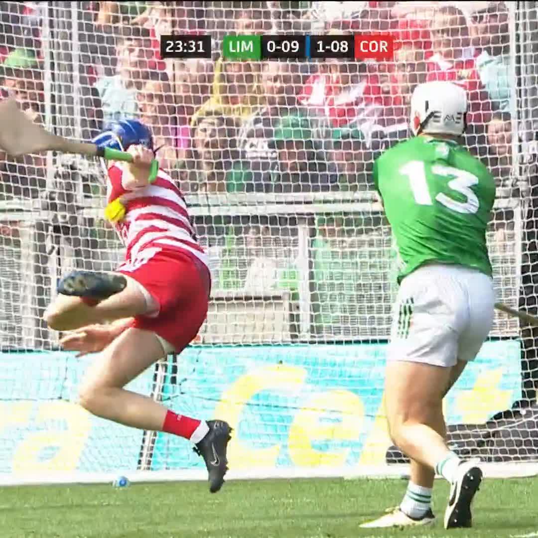 Still thinking about this moment... 50 minutes of hurling to be played after it, but how important was this save by Patrick Collins? #sundaygame #gaa #hurling #cork #patrickcollins