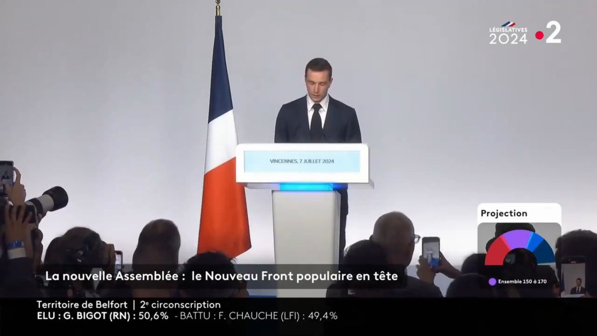 Nous serons aux côtés du peuple français, prêts à assumer nos responsabilités. Je serai là, pour vous, avec vous, jusqu'à la victoire. Rien ne peut arrêter un peuple qui s'est remis à espérer. #Législatives2024