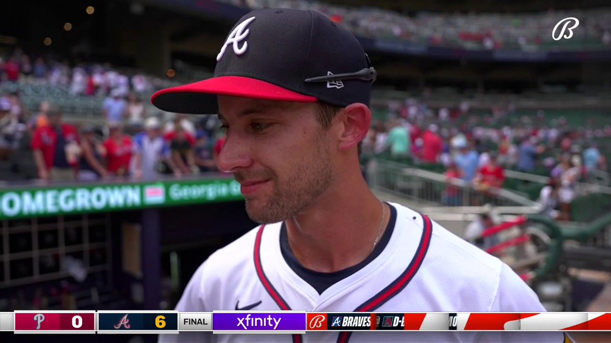 “It was a dream come true. I grew up a Braves fan in South Carolina, so I always dreamed of moments like this” Eli White after hitting his first home run in a Atlanta Braves uniform🔊