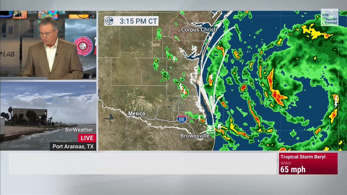 #Beryl remains a tropical storm but the signs of intensification are starting to appear. Meteorologist Jeff Morrow has more from the latest advisory: