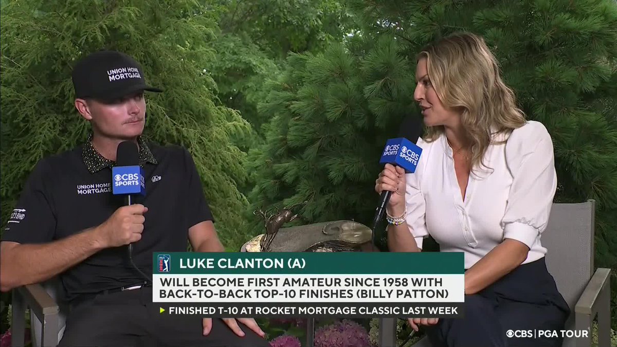 First amateur since 1958 to finish in the top 10 in back to back Tour starts! WOW🔥🔥🔥