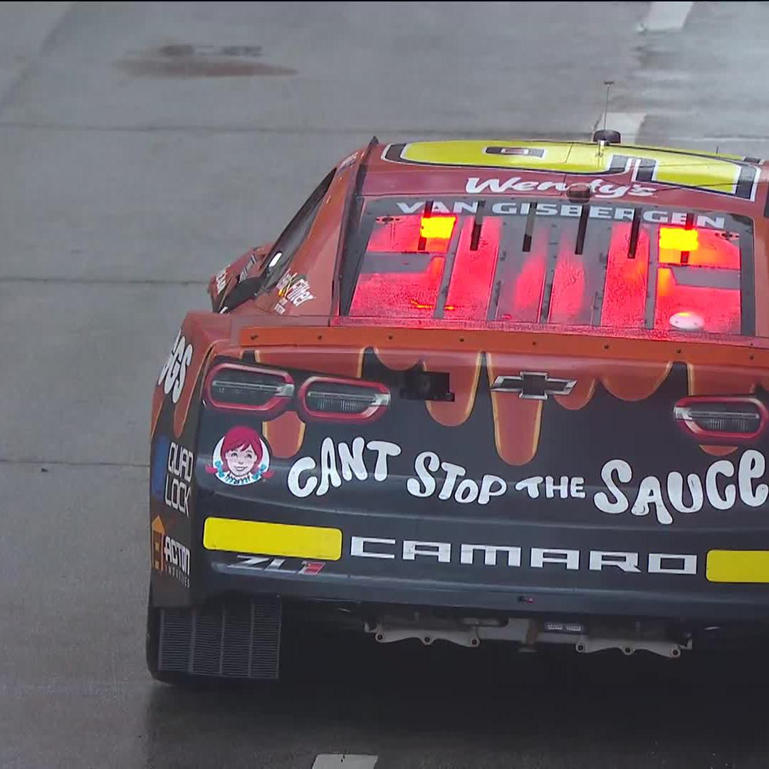The day comes to an end early for Shane van Gisbergen. #NASCARChicago
