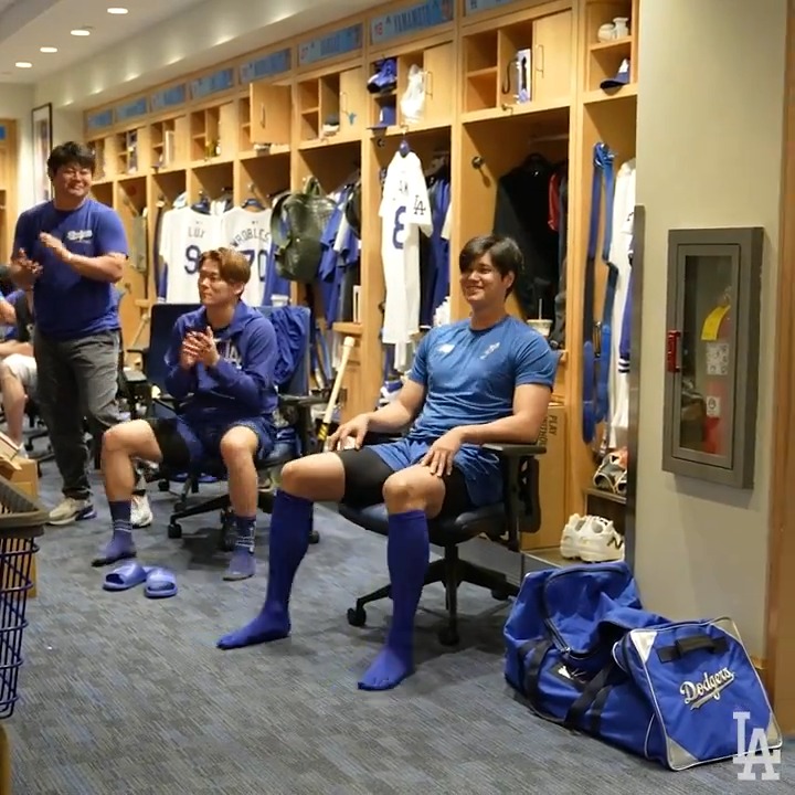 The moment that Doc announced our six All-Stars to the clubhouse.