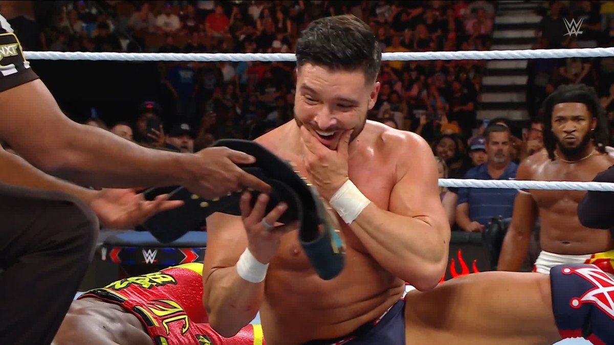 OH. MY. GOD. ETHAN PAGE IS THE NEW #WWENXT CHAMPION!!! #NXTHeatwave