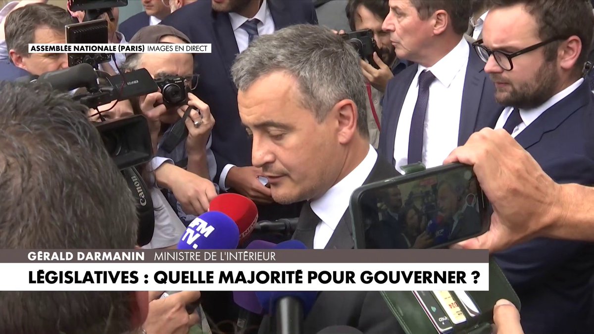Gérald Darmanin : «Il est hors de question de gouverner ou de soutenir une coalition qui aurait un lien quelconque avec La France insoumise ou le Rassemblement national»
