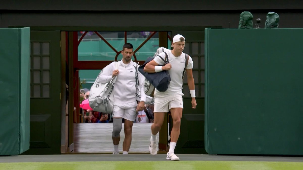 Djokovic. Rune. Centre Court. 🍿 #Wimbledon