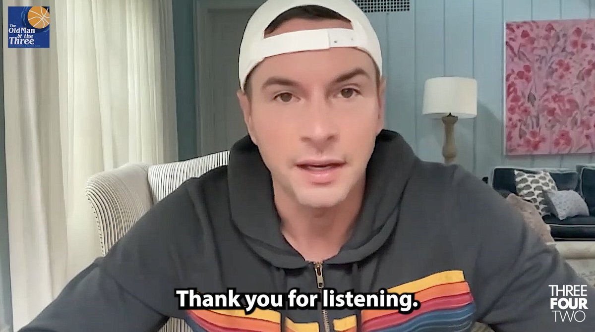 “Everything we have done has been based upon a foundation of a love of the game of basketball, and going forward, everything that ThreeFourTwo Productions will do without me will be based on that love of the game of basketball.” Here’s JJ Redick’s final send off.