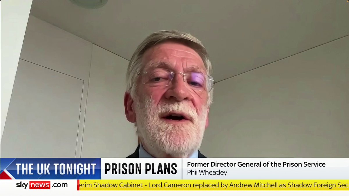 "Action has to be taken urgently" Former director general of the prison service Phil Wheatley explains the situation at UK prisons currently. 📺 Sky 501, Virgin 602, Freeview 233 and YouTube