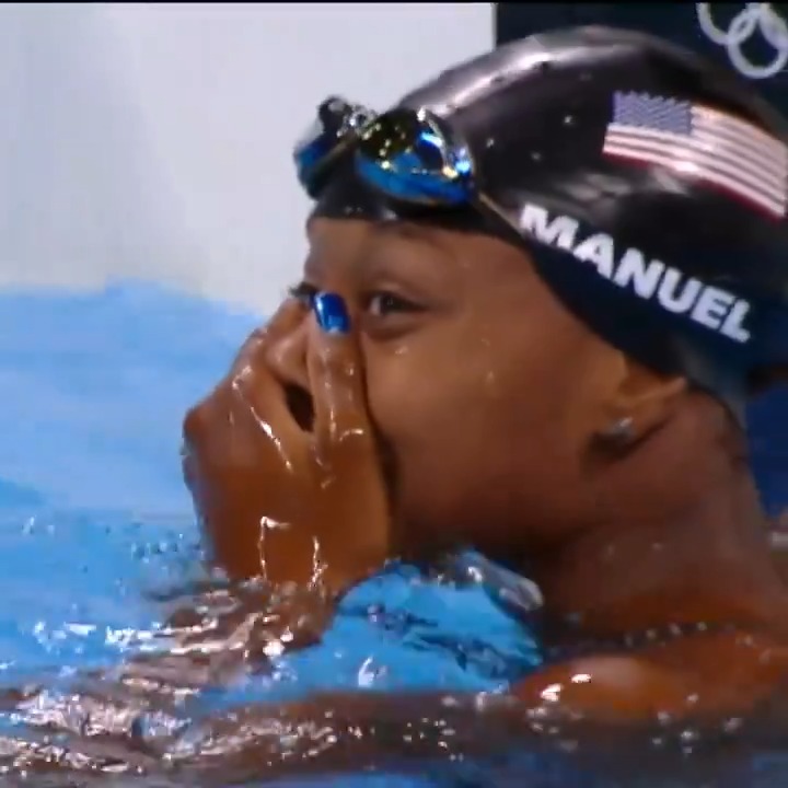 Simone Manuel is going to her third Olympic Games. 😤 With 18 days until the #ParisOlympics, we're looking back to when Simone Manuel became the first Black woman to win an individual Olympic swimming gold medal.