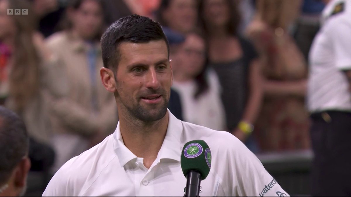 🗣️ "Have a GOOOOD night!" 🗣️ "You guys can't touch me." An unhappy Novak Djokovic responds to the crowd following his victory over Holger Rune. #BBCTennis #Wimbledon