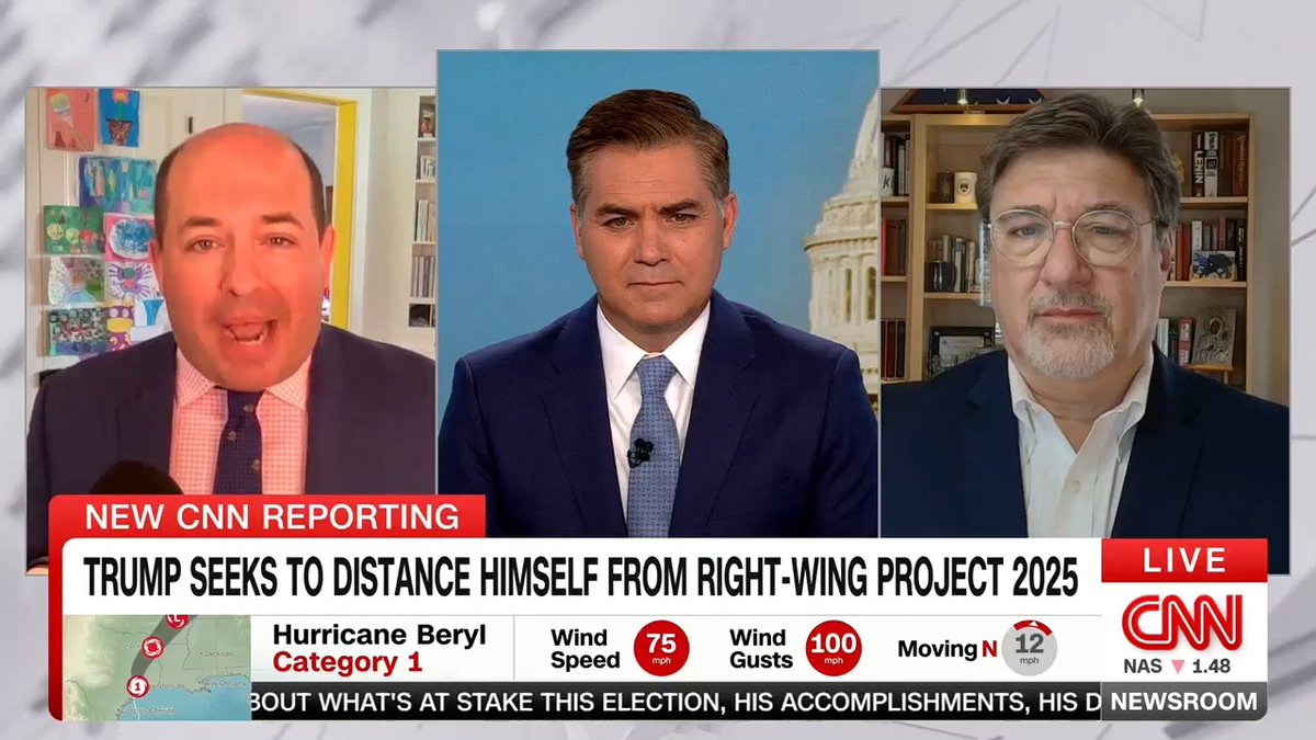 Brian Stelter claims Trump’s Project 2025 plan to ban abortion nationwide, go after marriage equality, and round up immigrants in mass detention camps is “actually a forward-looking plan”