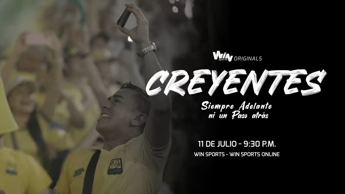🔰 ¡Siempre adelante, ni un paso atrás, el grito que se escuchó en toda Bucaramanga para lograr su primera estrella! ⭐ Este jueves 11 de julio regresa #Creyentes con la historia del 'Leopardo' y su primera consagración en el fútbol profesional colombiano. Atlético Bucaramanga