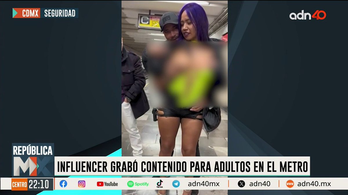¡De no creerse lo que pasó en el Metro de la CDMX (MetroCDMX)! 🙄 Una mujer que se hace llamar "Luna Bella", conocida por crear contenido para adultos, grabó en uno de los vagones contenido que compartió en sus redes #RepúblicaMx con Manuel Lopez San Martin|