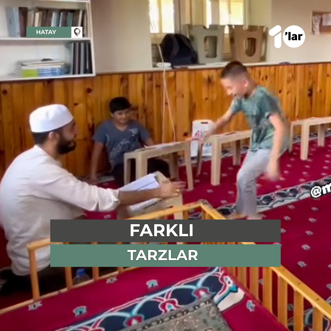 Camilerde, çocuklar için Kuran eğitimi başladı 🌼 Her çocuk, kendi tarzı ile güne başlıyor, hocasına, özel selamını veriyor ♥️