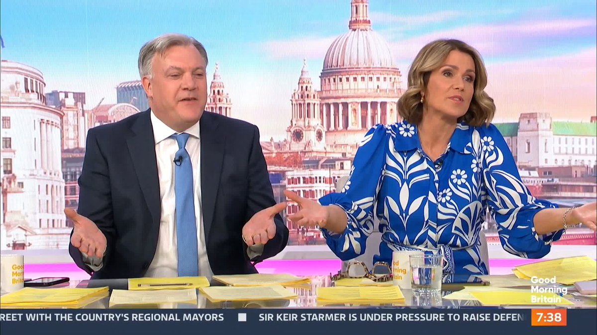 'Please more bins!' Lots of very strong opinions about bins in the studio 🗑️ Susanna Reid | Ed Balls