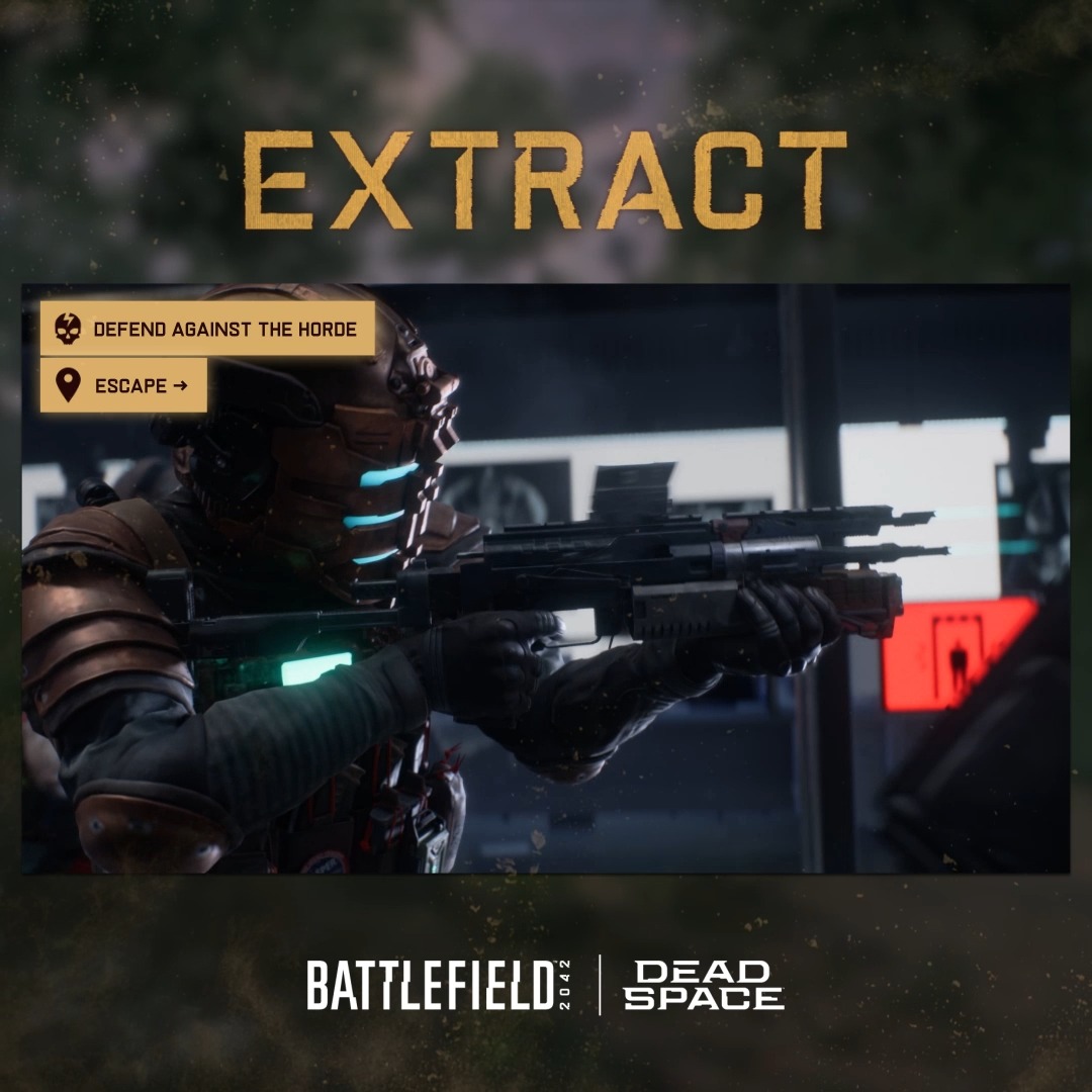 Contain. Survive. Extract. This is Outbreak ⚠️ 🎮 4 Players, PVE. 🎯 Contain the horde and capture objectives until exfil. Welcome to #Battlefield | Dead Space 🫡